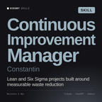 Continuous Improvement Manager, Constantin AI skill by KissMySkills, cover