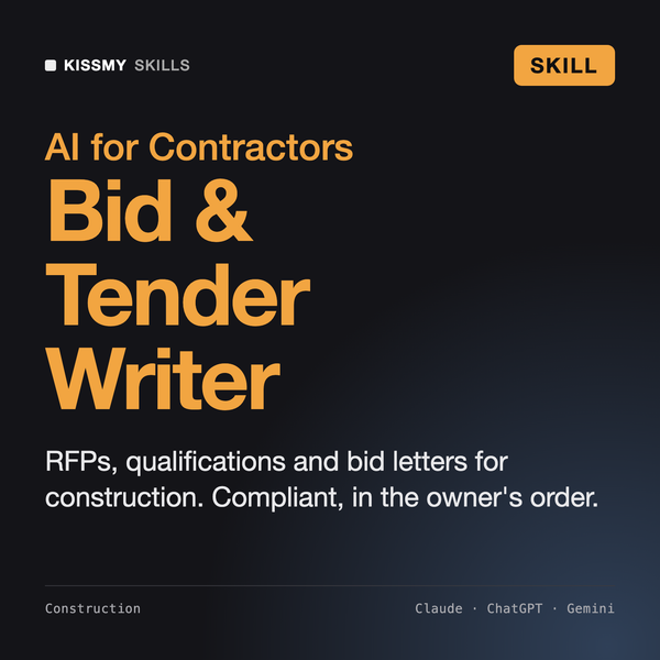Construction Bid & Tender Writer