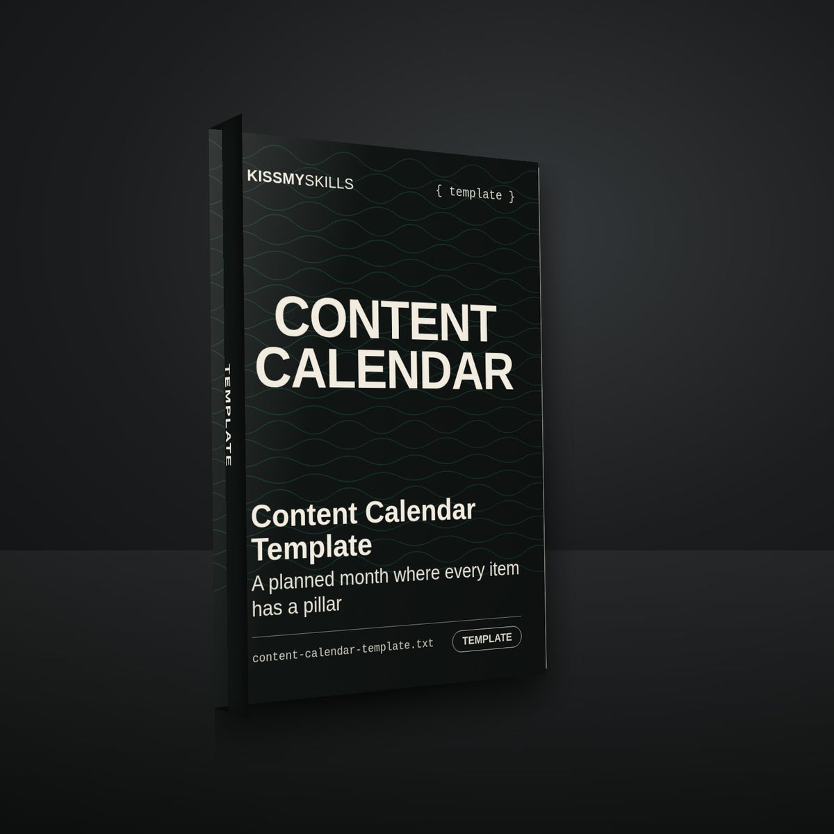 Content Calendar Template cover