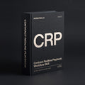 Contract Redline Playbook Claude skill by KissMySkills, deep graphite-black bookcloth cover, monogram CRP