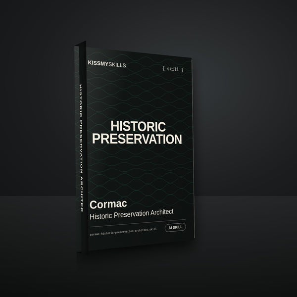 Cormac - Historic Preservation Architect AI Skill cover