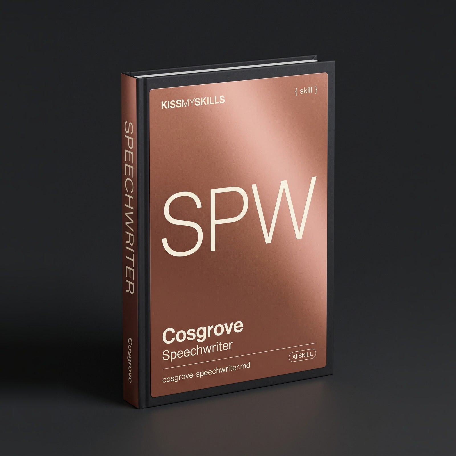 Cosgrove - Speechwriter Claude skill by KissMySkills, hardcover volume cover
