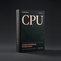 Creative & Publishing prompts for Claude by KissMySkills, near-black deep green serpentine stone cover with the monogram CPU