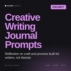 Creative Writing Journal Prompts AI prompt by KissMySkills, cover
