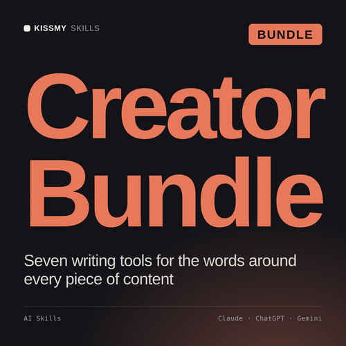 Creator Bundle AI bundle by KissMySkills, cover