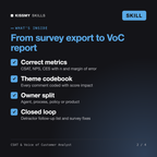 CSAT & Voice of Customer Analyst