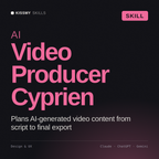 AI Video Producer, Cyprien AI skill by KissMySkills, cover