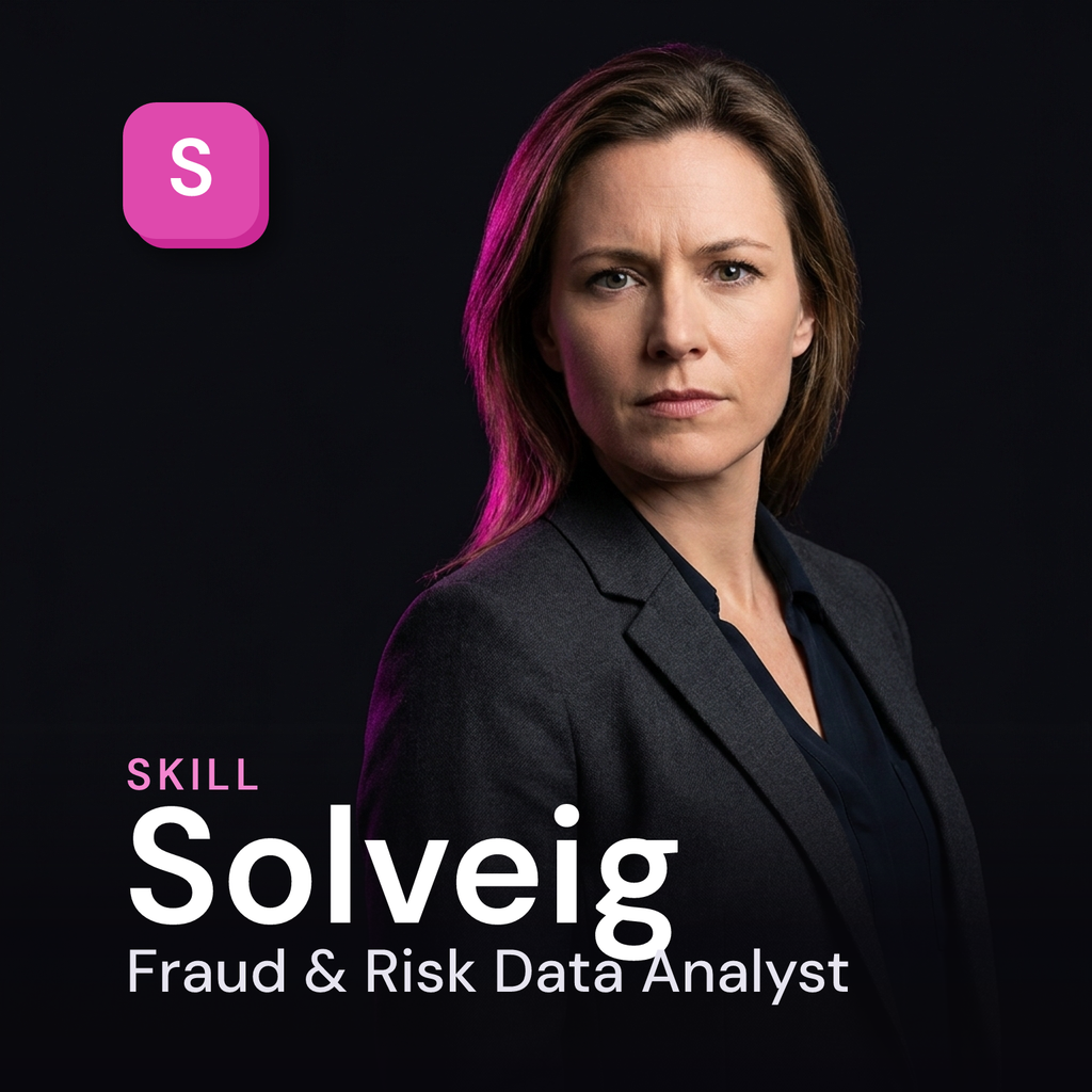 Solveig - Fraud & Risk Data Analyst AI Skill