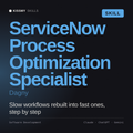 ServiceNow Process Optimization Specialist, Dagny AI skill by KissMySkills, cover