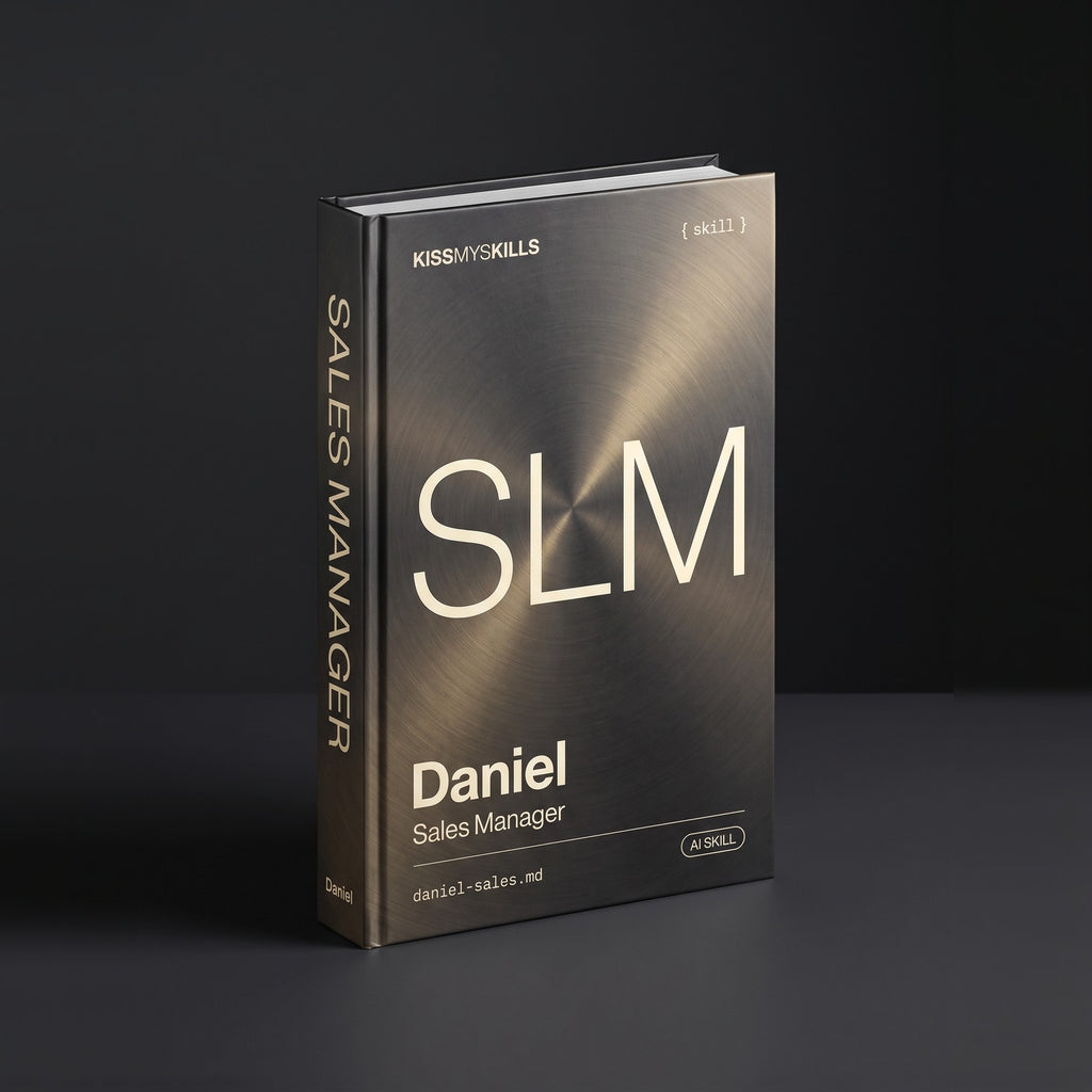 Sales Manager Claude skill by KissMySkills, hardcover volume cover