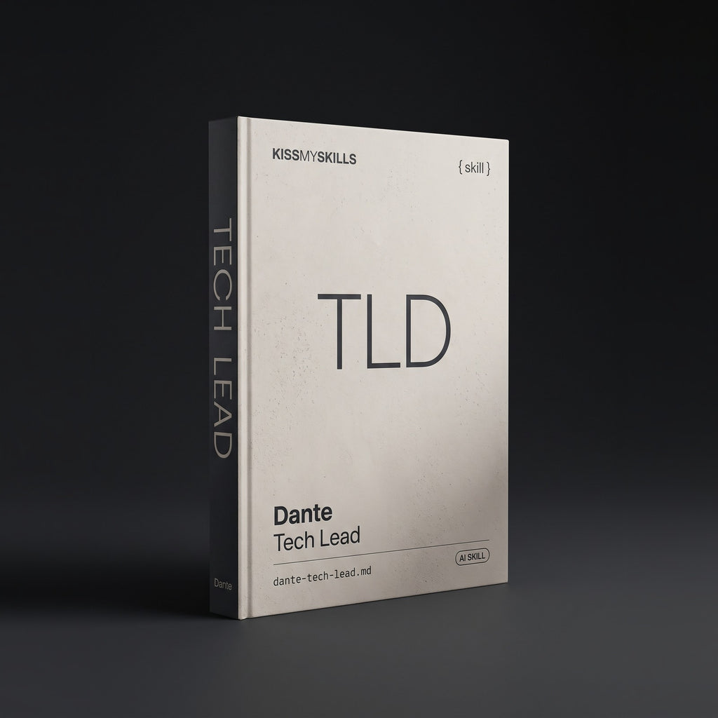 Tech Lead Claude skill by KissMySkills, hardcover volume cover