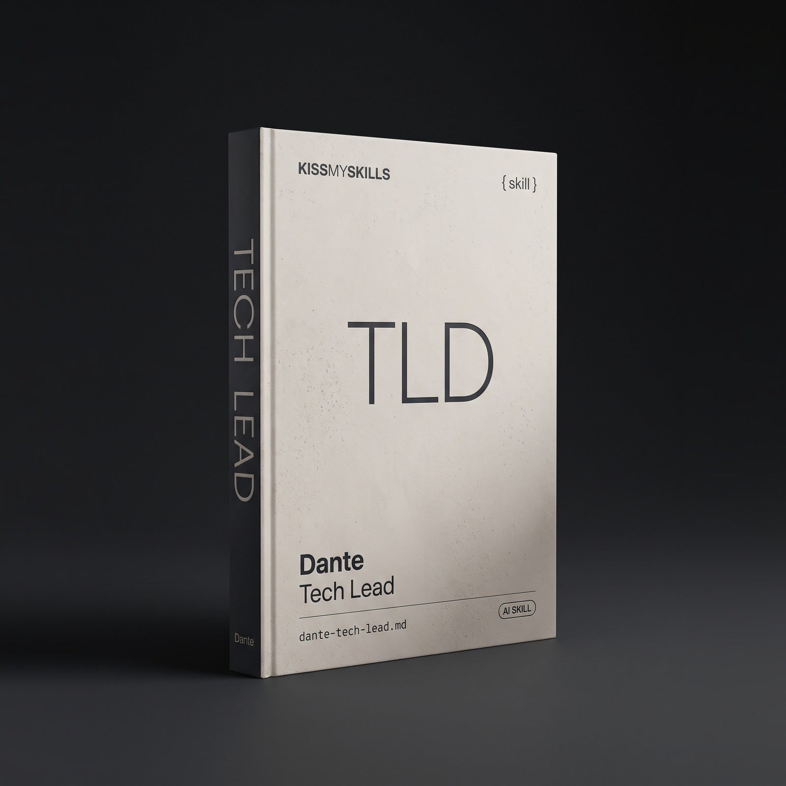 Tech Lead Claude skill by KissMySkills, hardcover volume cover