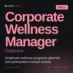 Corporate Wellness Manager, Delphine AI skill by KissMySkills, cover