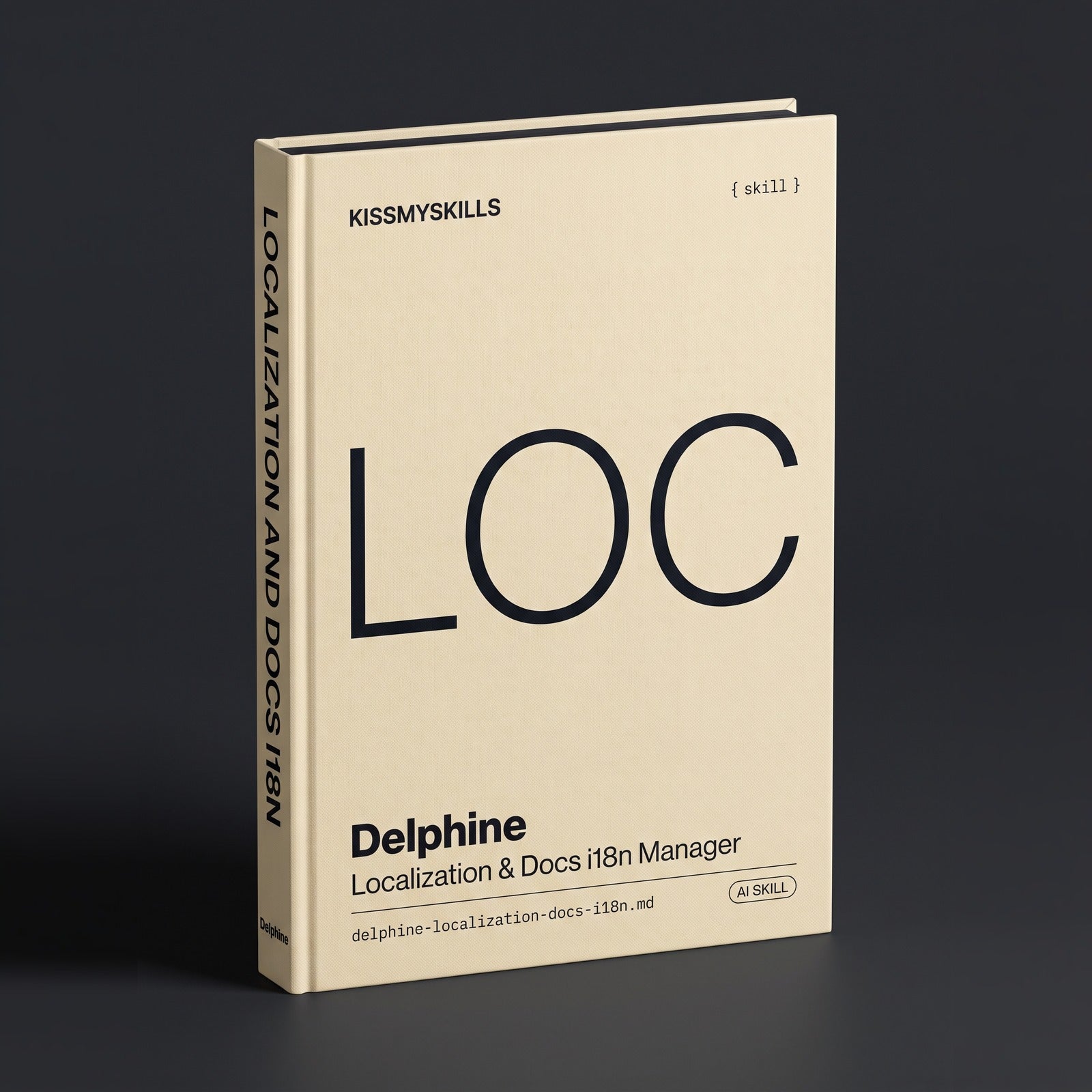 Localization & Docs i18n Manager Claude skill by KissMySkills, hardcover volume cover