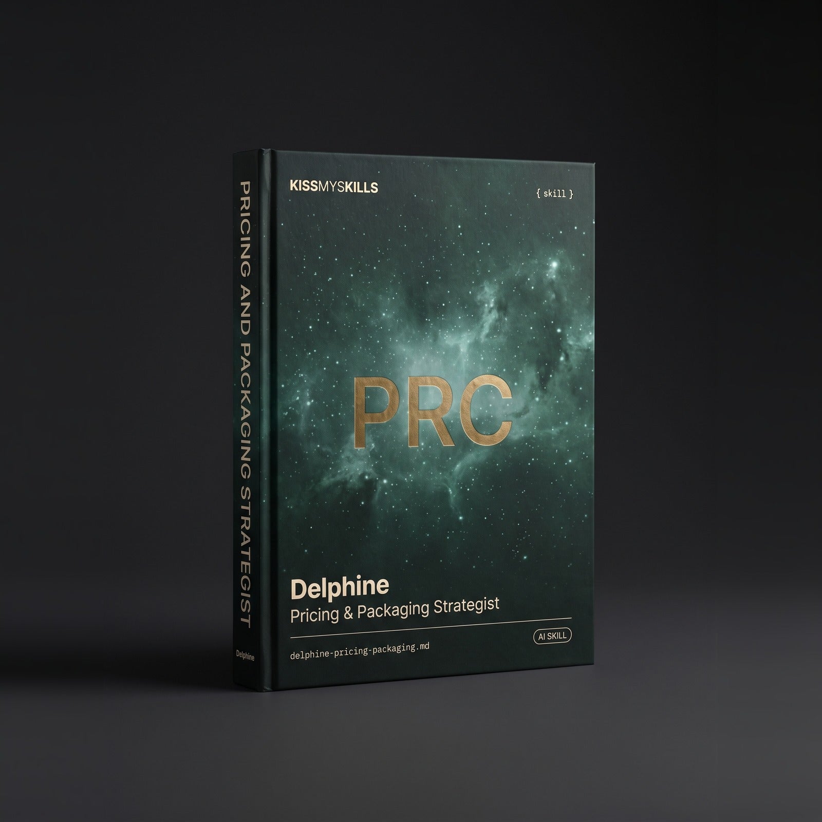 Pricing & Packaging Strategist Claude skill by KissMySkills, hardcover volume cover