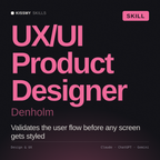 UX/UI Product Designer, Denholm AI skill by KissMySkills, cover