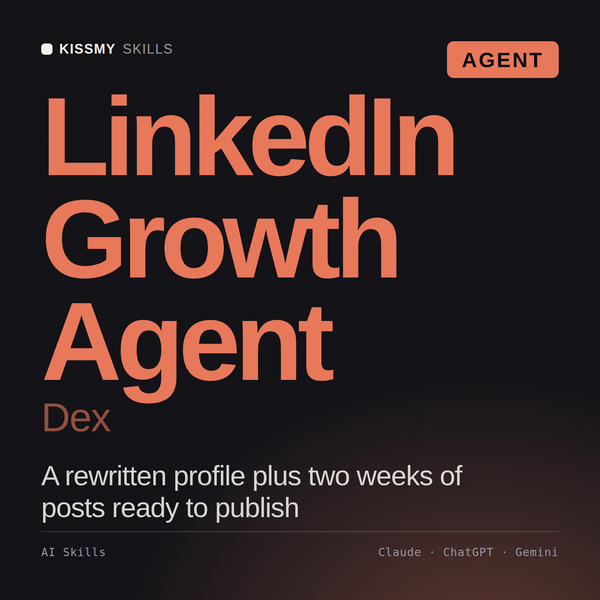 LinkedIn Growth Agent, Dex AI agent by KissMySkills, cover