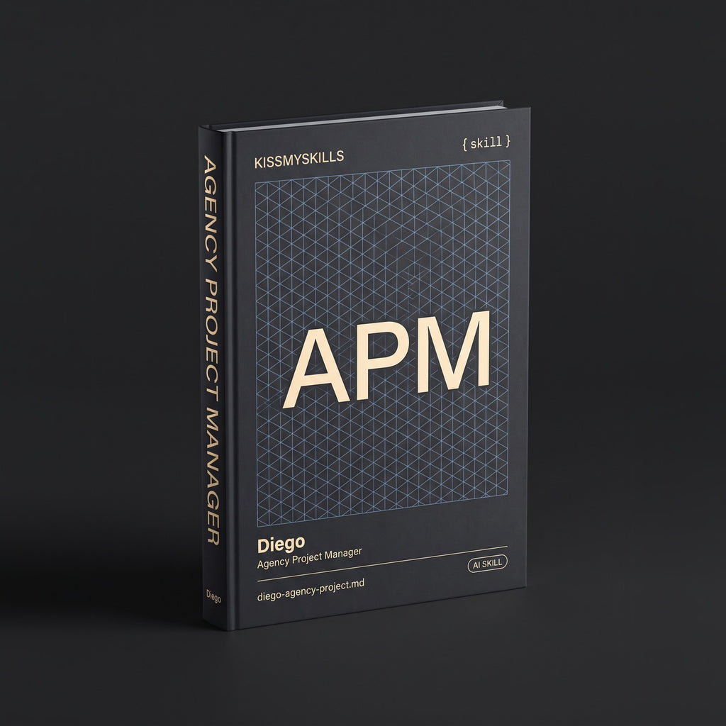 Agency Project Manager Claude skill by KissMySkills, hardcover volume cover