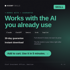 The Chief Investment Officer, Domitian AI skill works with Claude, ChatGPT, Gemini and any AI chat, 30-day money-back guarantee