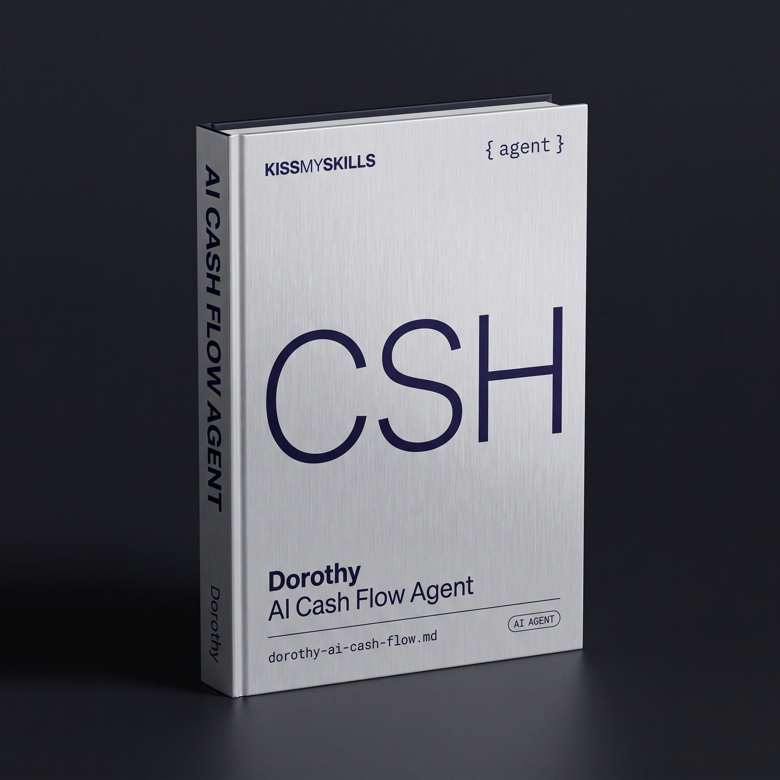 Cash Flow Claude agent by KissMySkills, hardcover volume cover
