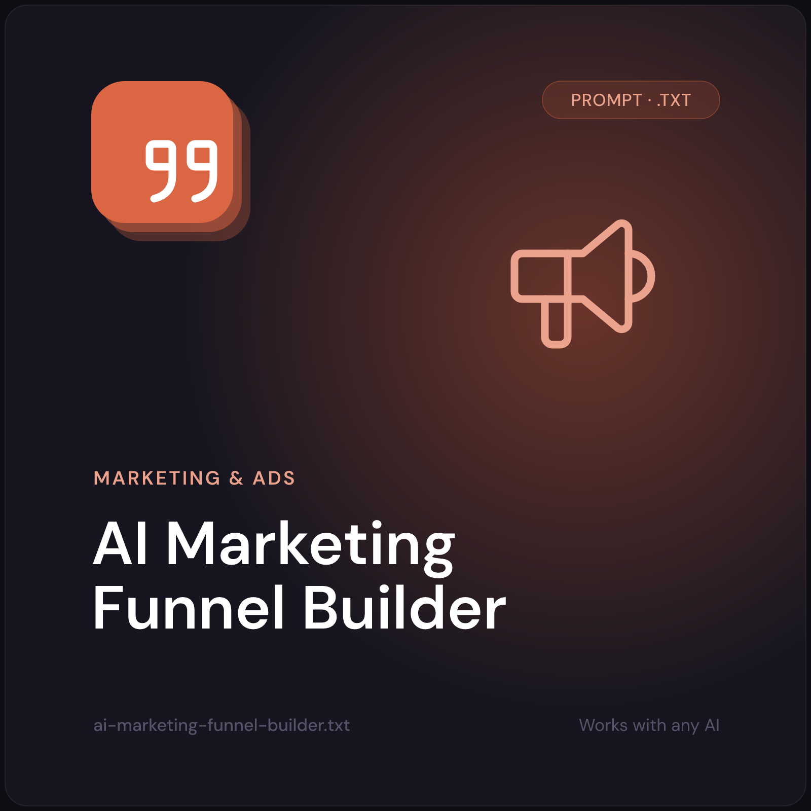 AI Marketing Funnel Builder prompt cover