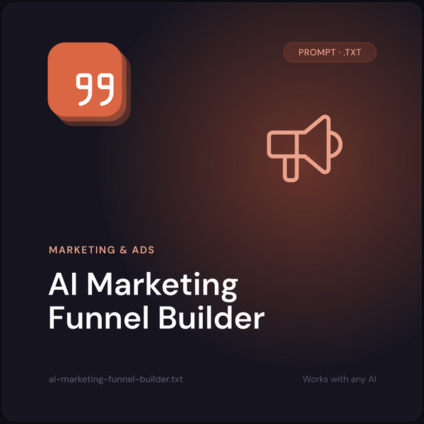 AI Marketing Funnel Builder prompt cover