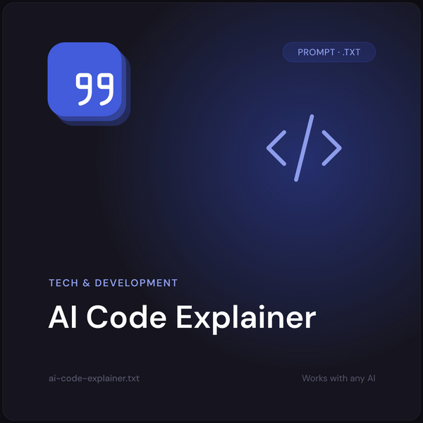 AI Code Explainer prompt cover