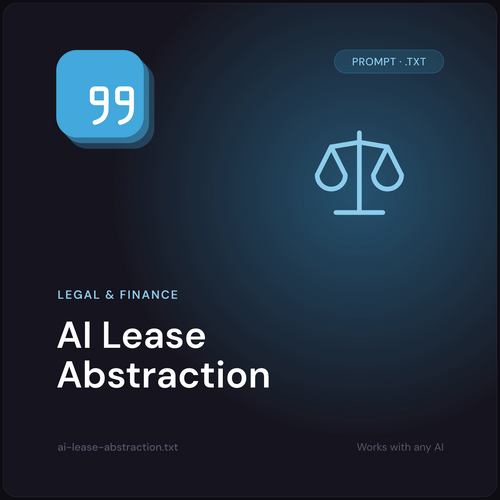 AI Lease Abstraction prompt cover