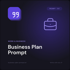 Business Plan Prompt cover
