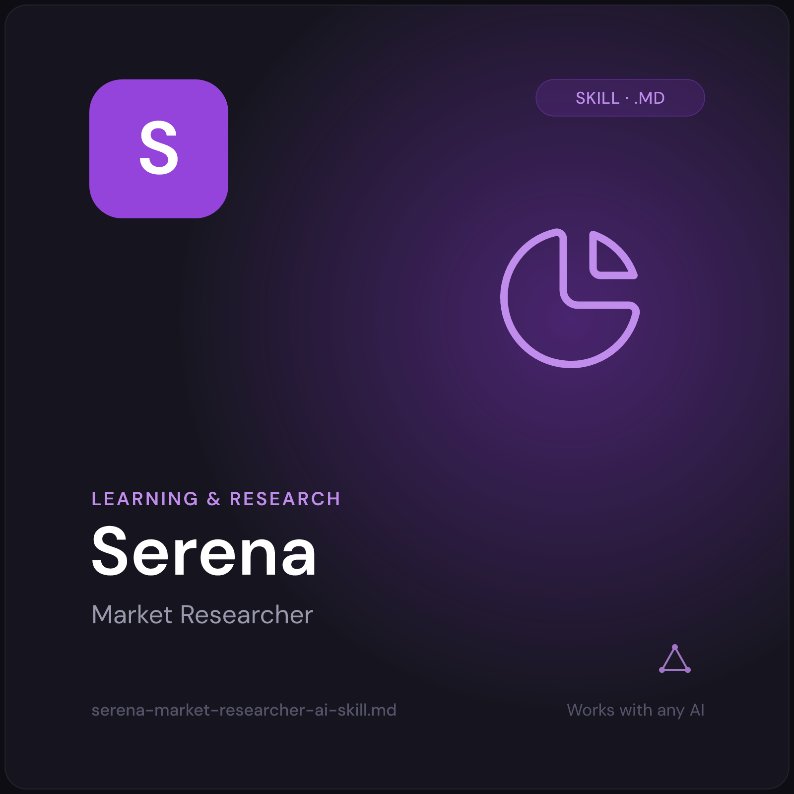 Serena — Market Researcher AI Skill cover