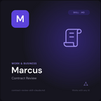 Marcus — Contract Review AI Skill cover