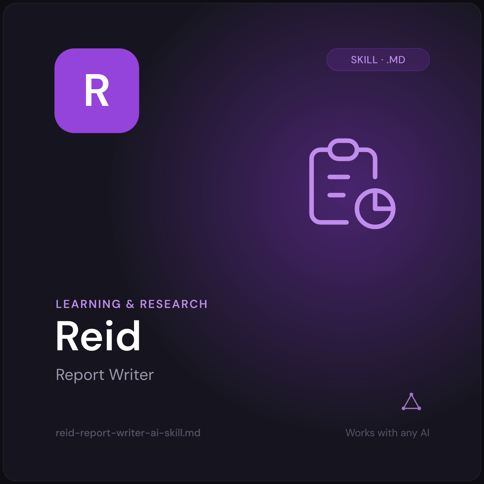 Reid — Report Writer AI Skill cover