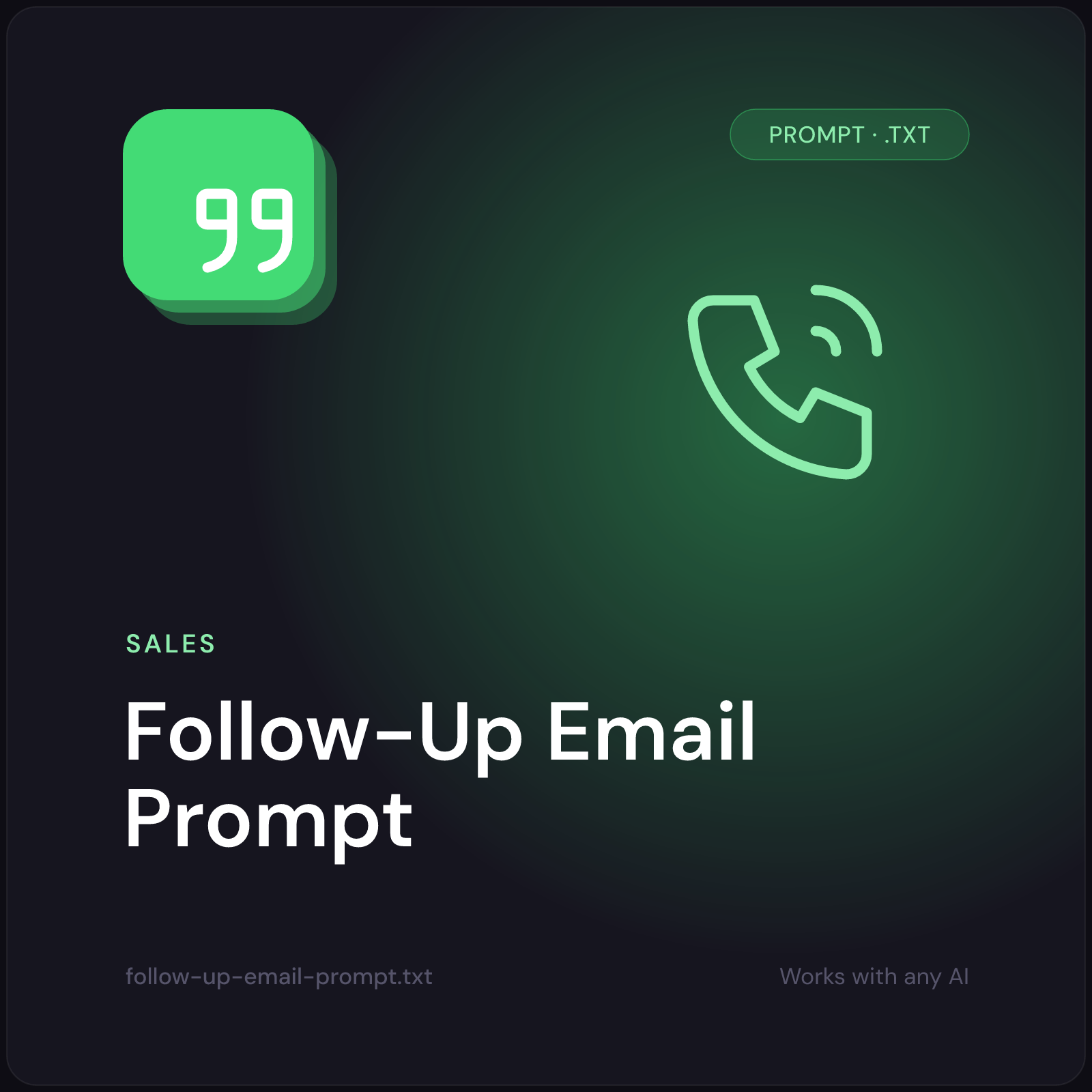 Follow-Up Email Prompt cover
