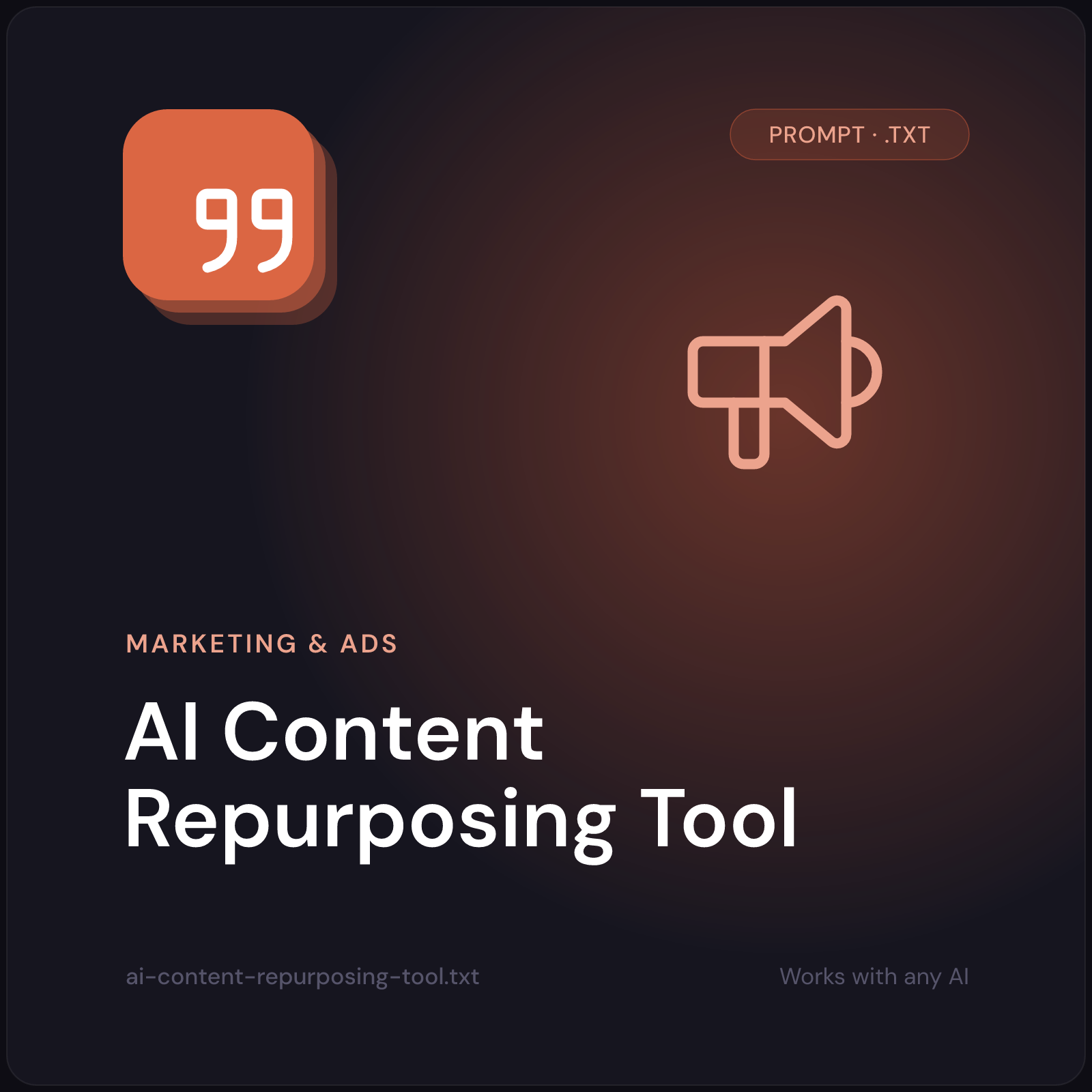 AI Content Repurposing Tool prompt cover