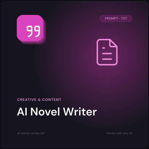 AI Novel Writer prompt cover