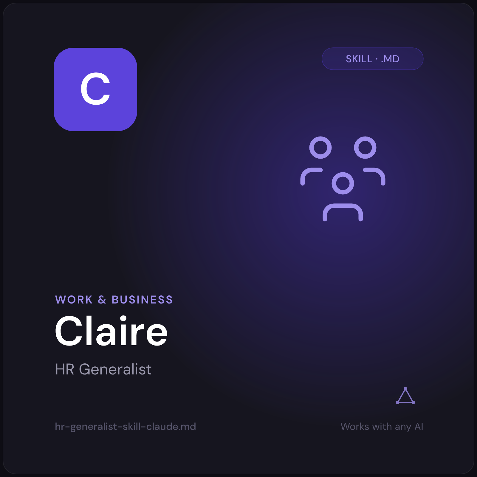 Claire — HR Generalist AI Skill cover