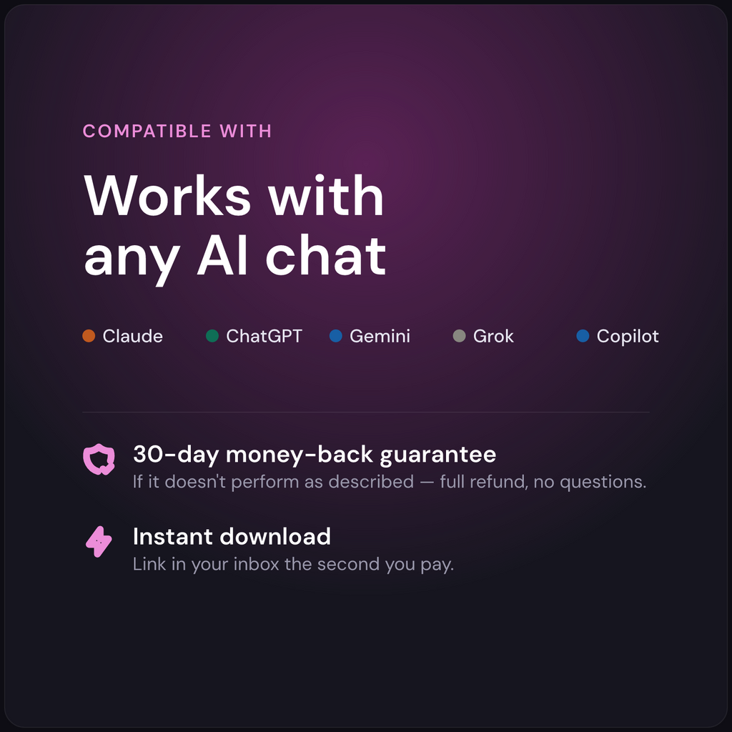 AI Paragraph Writer — works with any AI, 30-day guarantee