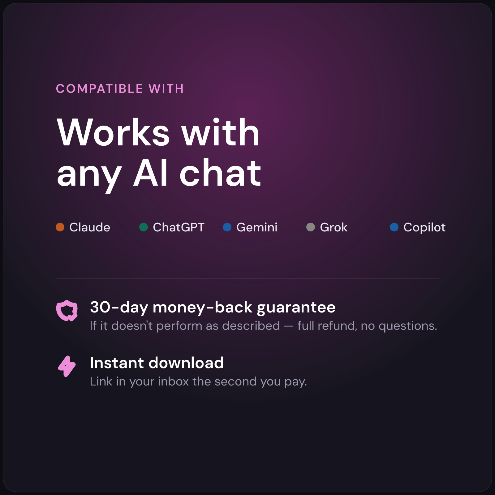 AI Paragraph Writer — works with any AI, 30-day guarantee