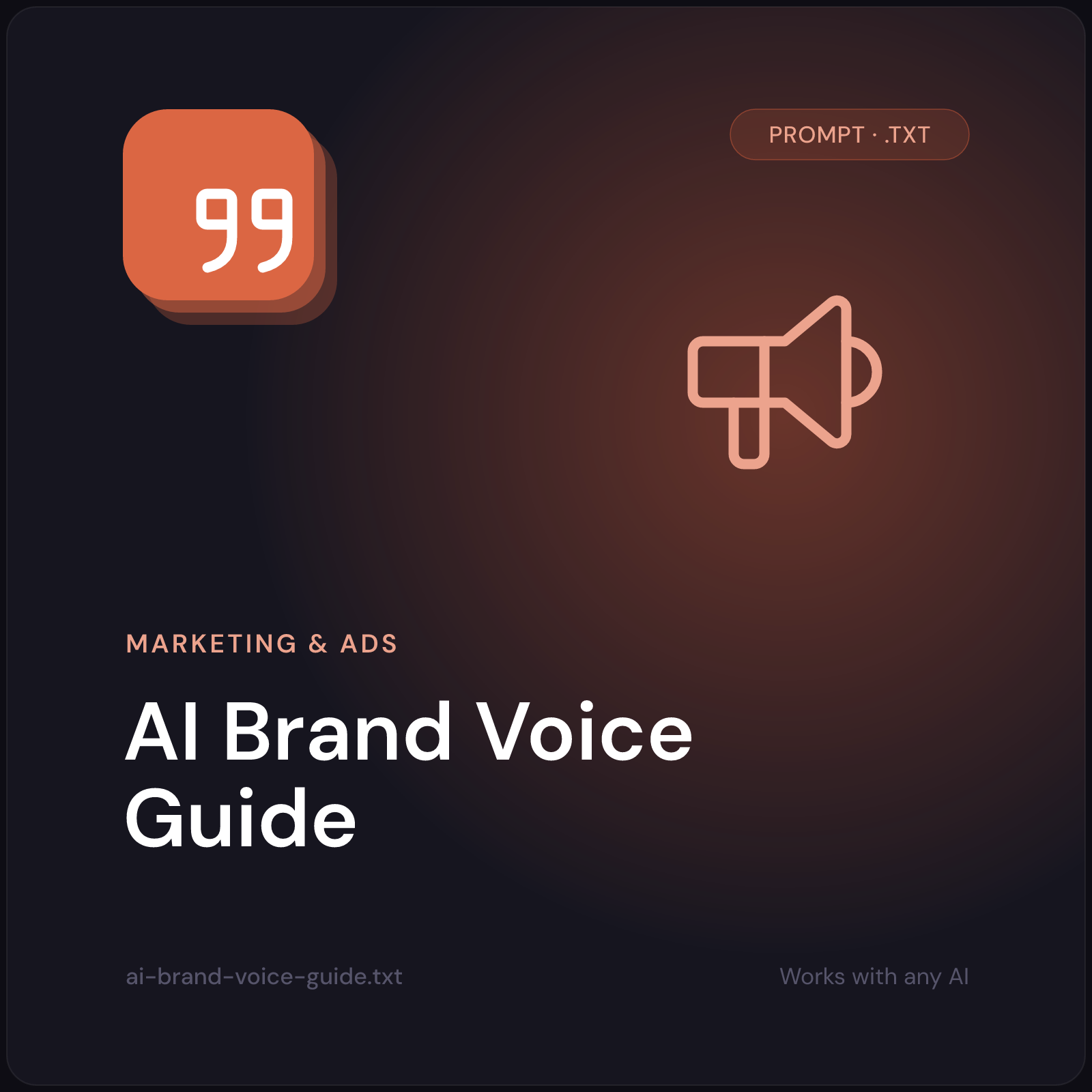 AI Brand Voice Guide prompt cover