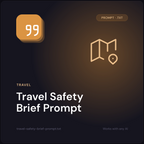 Travel Safety Brief Prompt cover