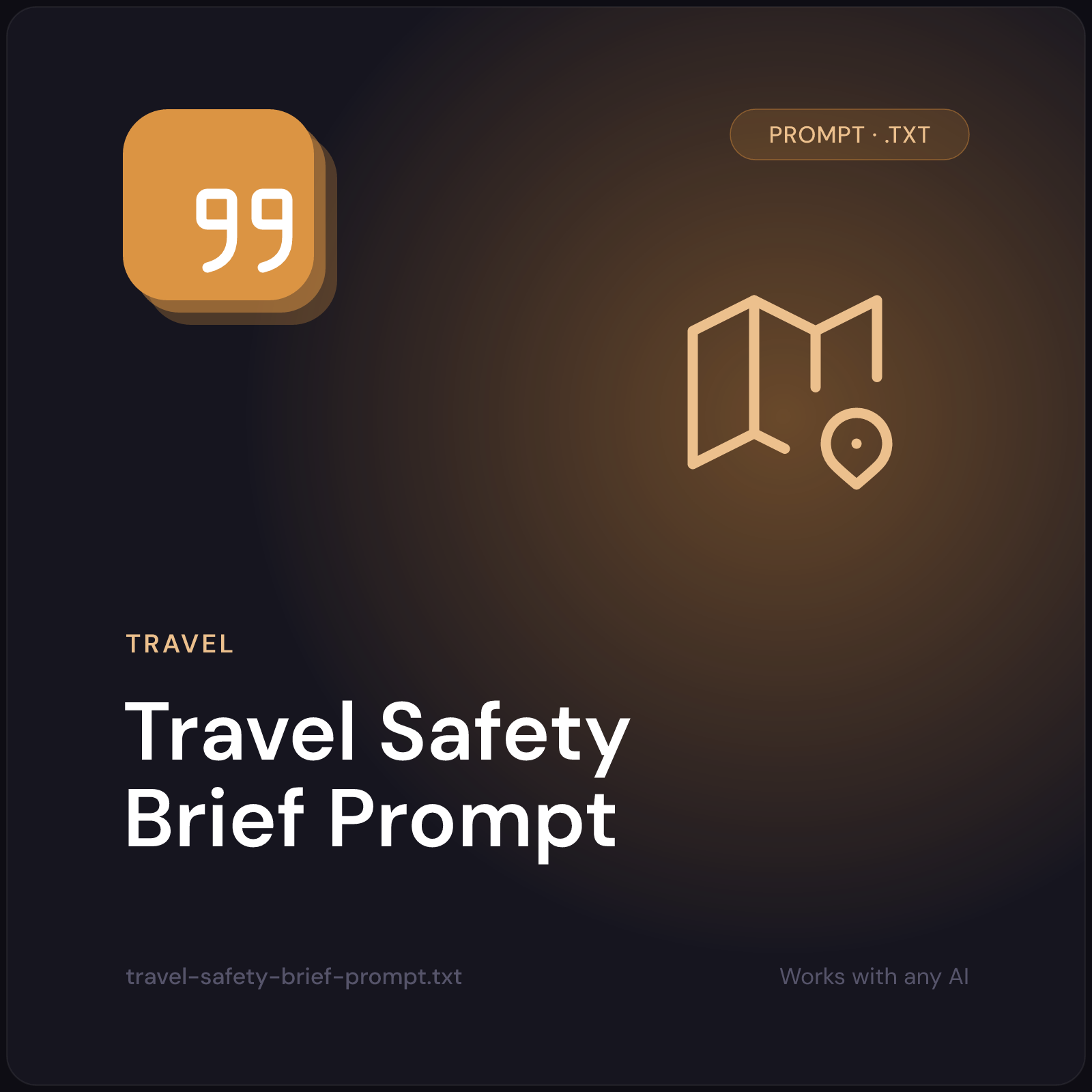Travel Safety Brief Prompt cover