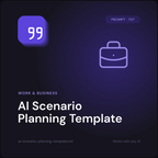 AI Scenario Planning Template prompt cover