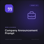 Company Announcement Prompt cover