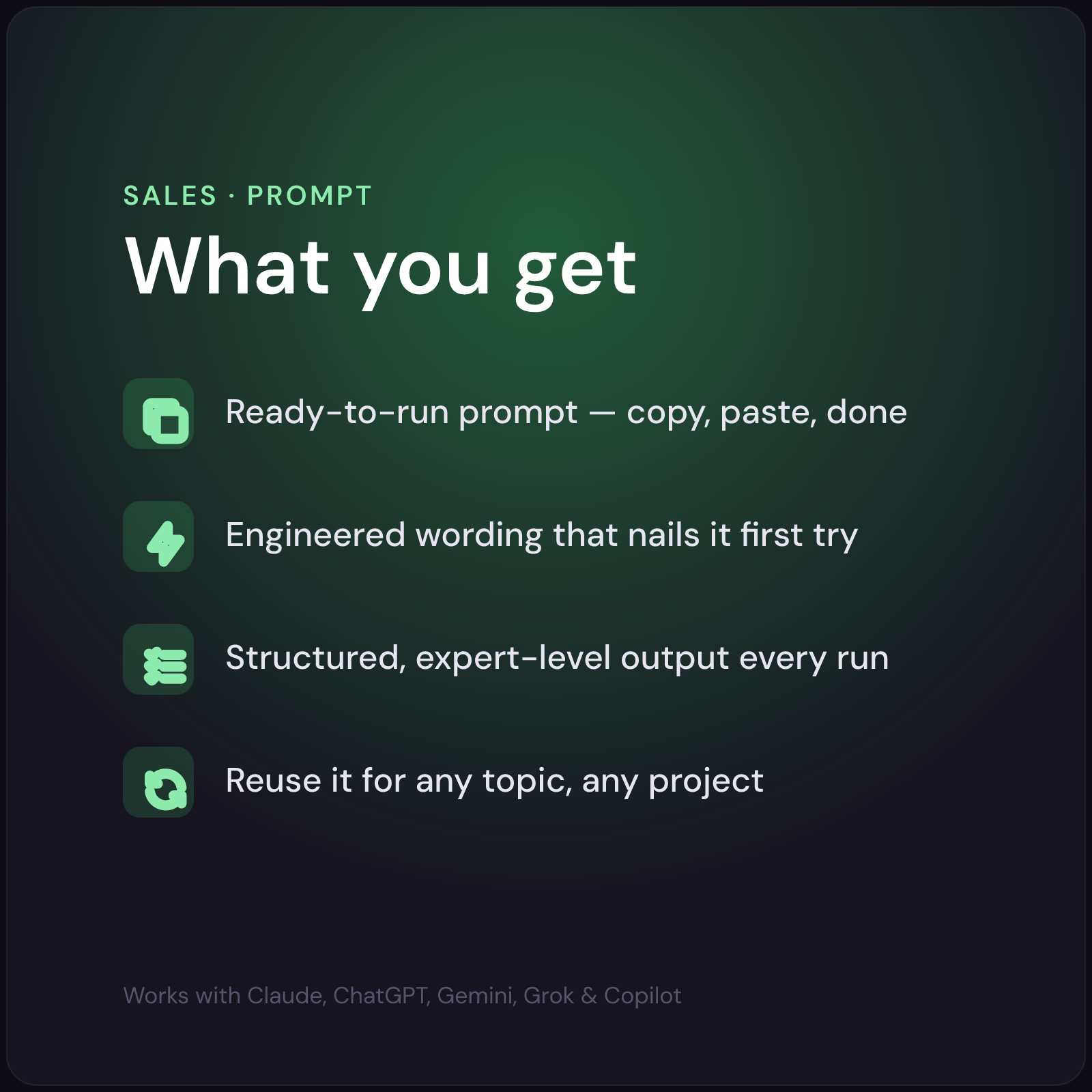 AI Proposal Generator — what's included