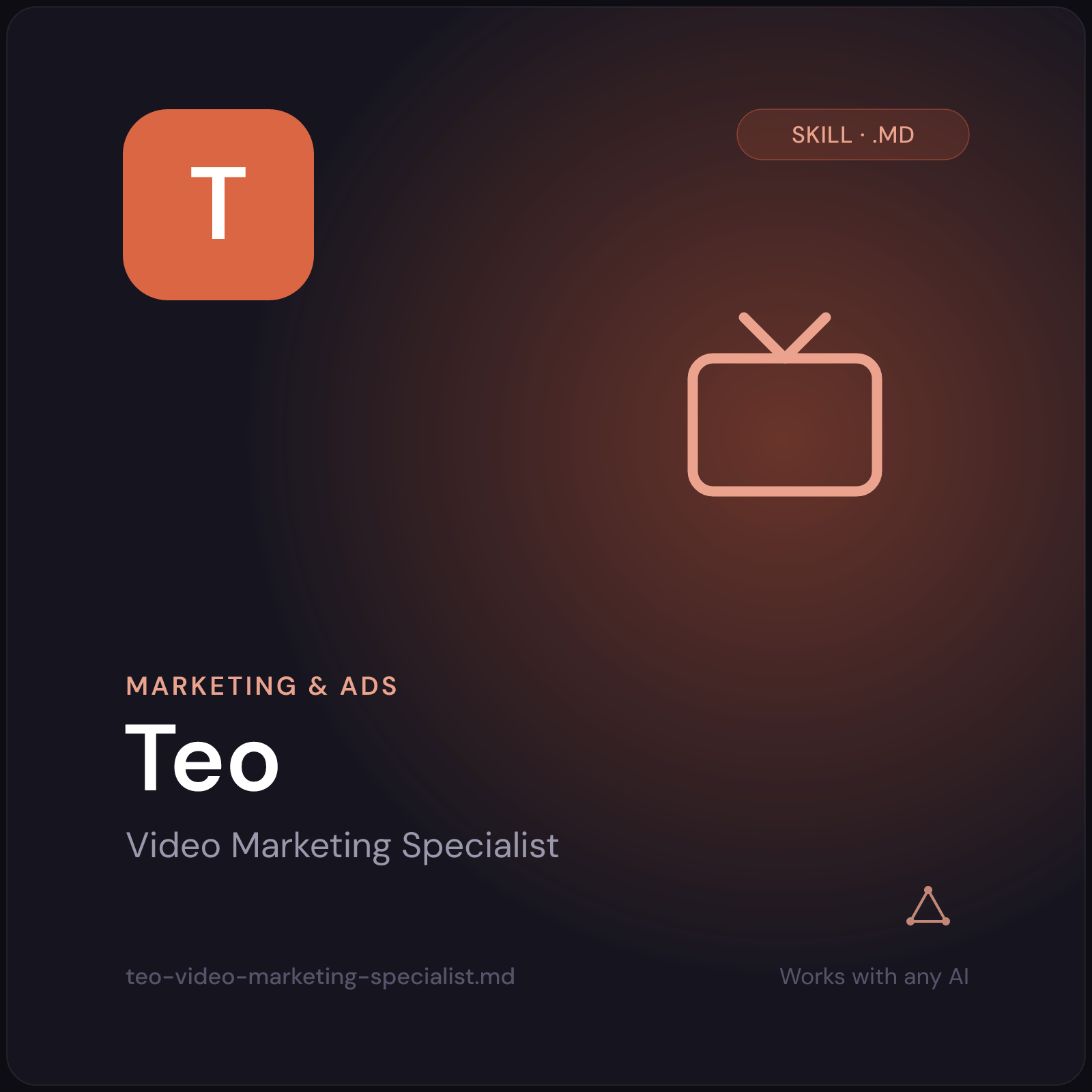 Teo — Video Marketing Specialist AI Skill cover