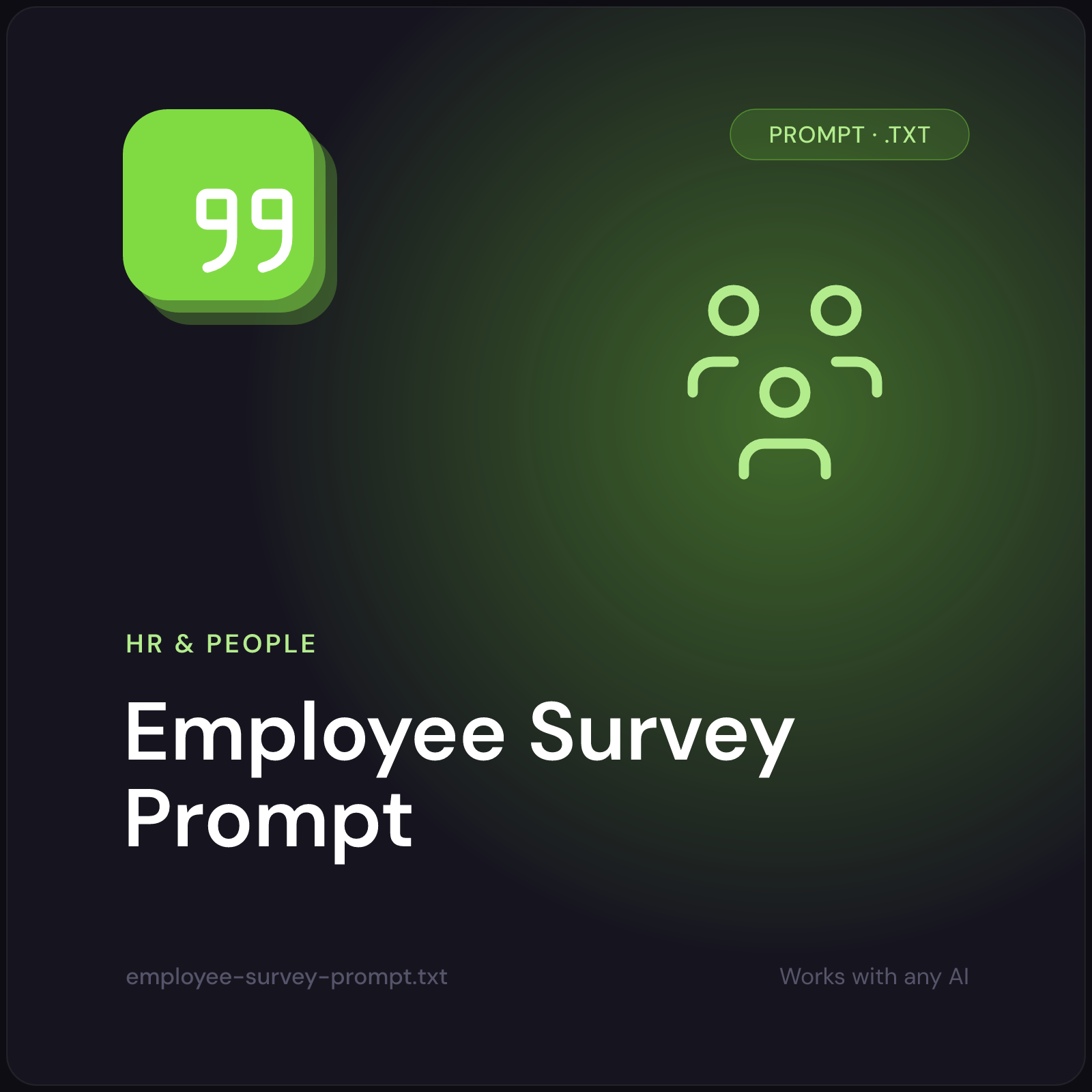 Employee Survey Prompt cover