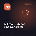 AI Email Subject Line Generator prompt cover