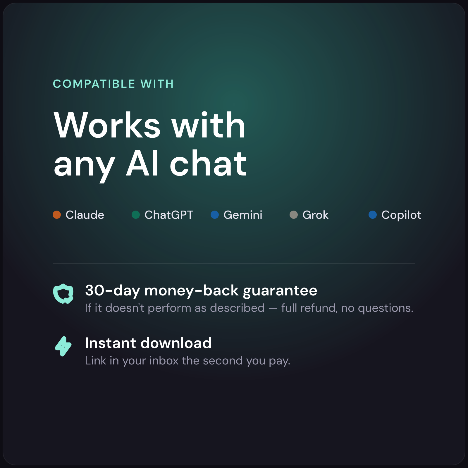 AI Clinical Note Writer — works with any AI, 30-day guarantee