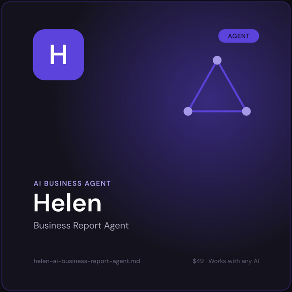 Helen — AI Business Report Agent cover