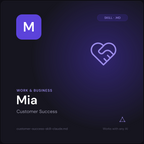 Mia — Customer Success AI Skill cover